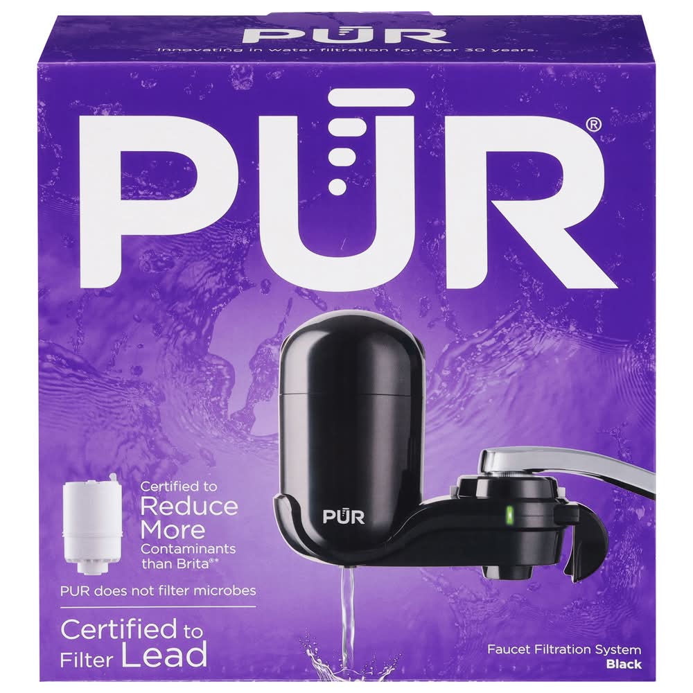 PUR Fm-B Black Faucet Water Filter (14.2 oz)