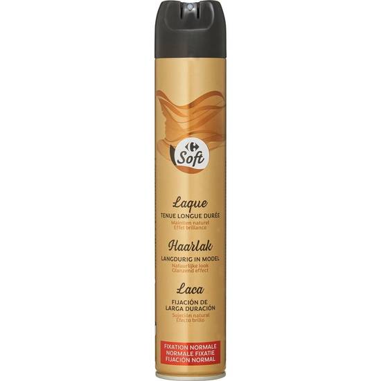 Carrefour Soft - Spray coiffant laque fixation normale (300 ml)