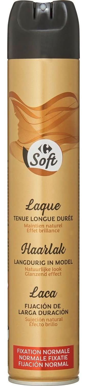 Carrefour Soft - Spray coiffant laque fixation normale (300ml)