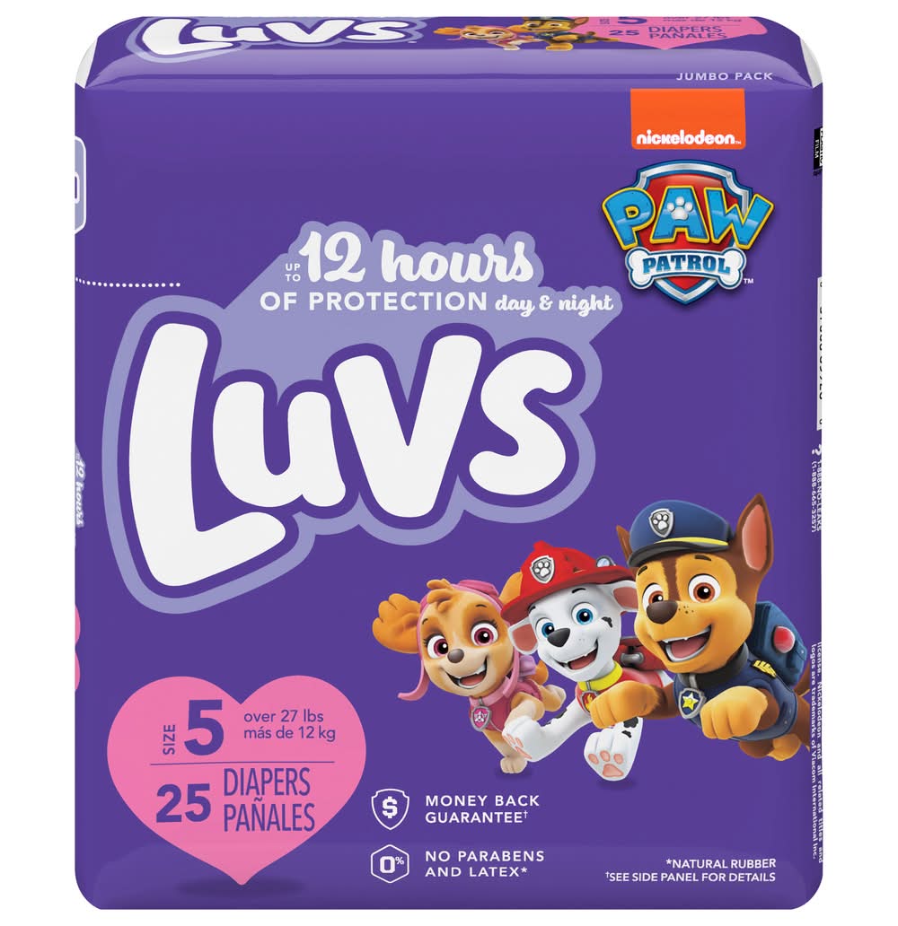 Luvs Triple Leakguards Baby Diapers, Stage 5 (25 ct)
