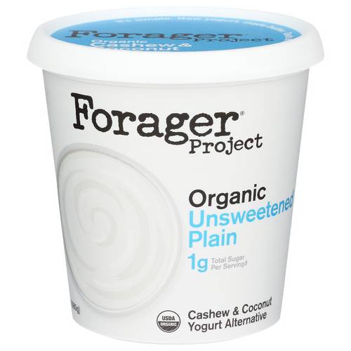 Forager Organic Dairy-Free Unsweetened Plain Cashewmilk Yogurt