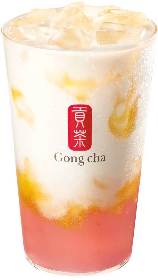 Large Double Peach Milk Tea