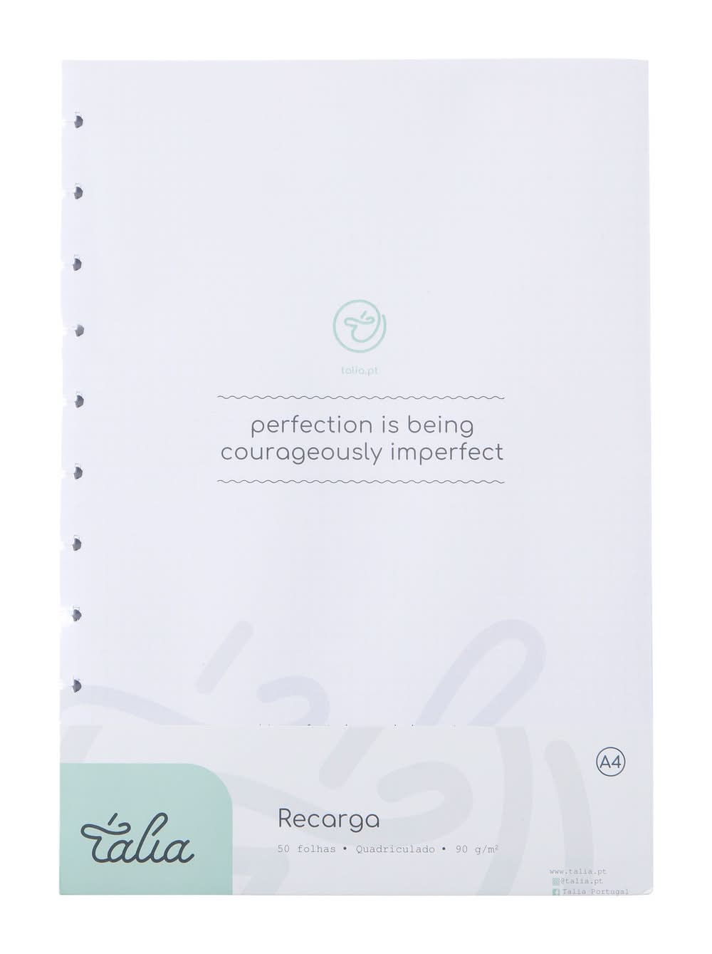 Recarga Papel A4 Quadriculado para Caderno Smart