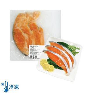 冷凍薄鹽鮭魚日切 250g