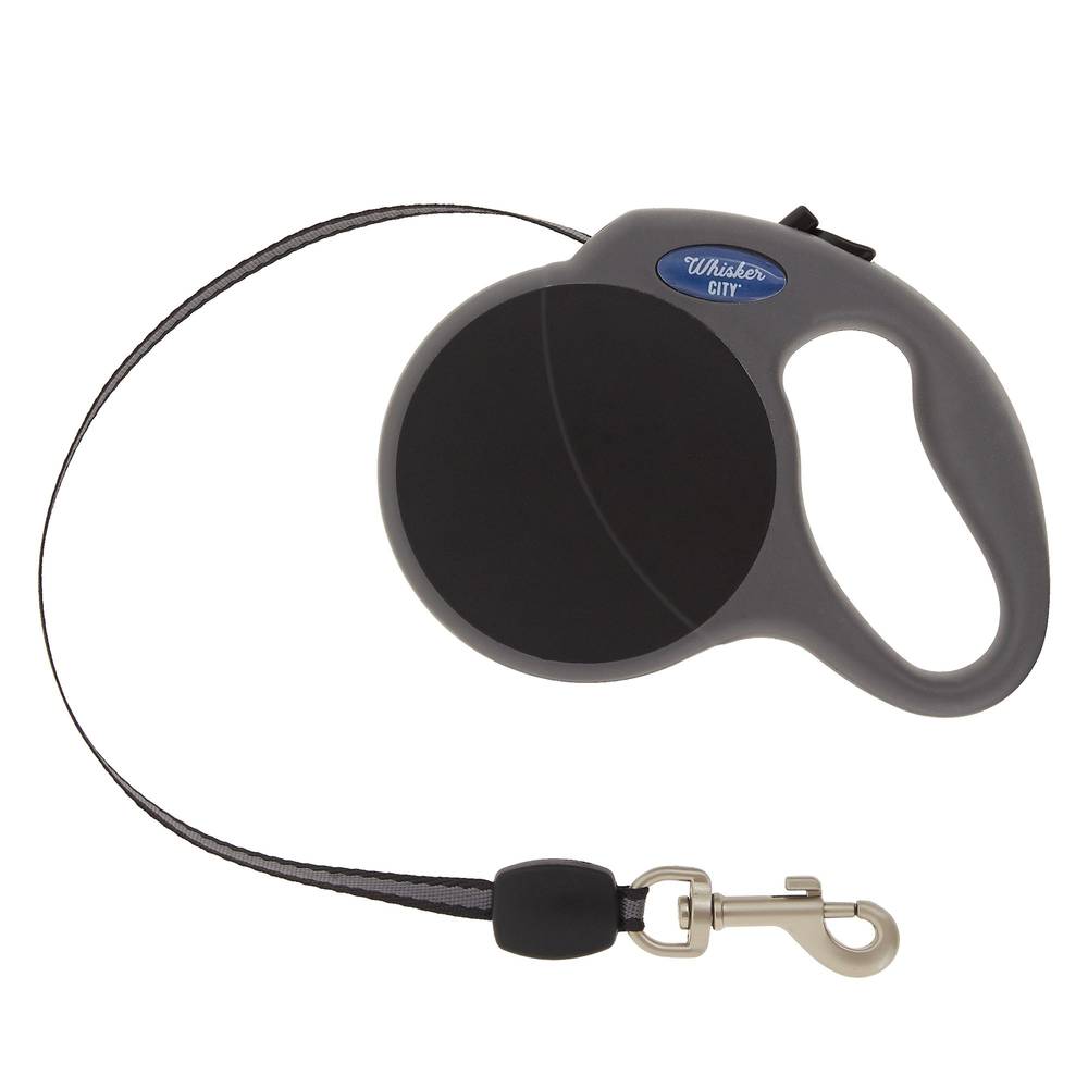 Whisker City Retractable Cat Leash (black)