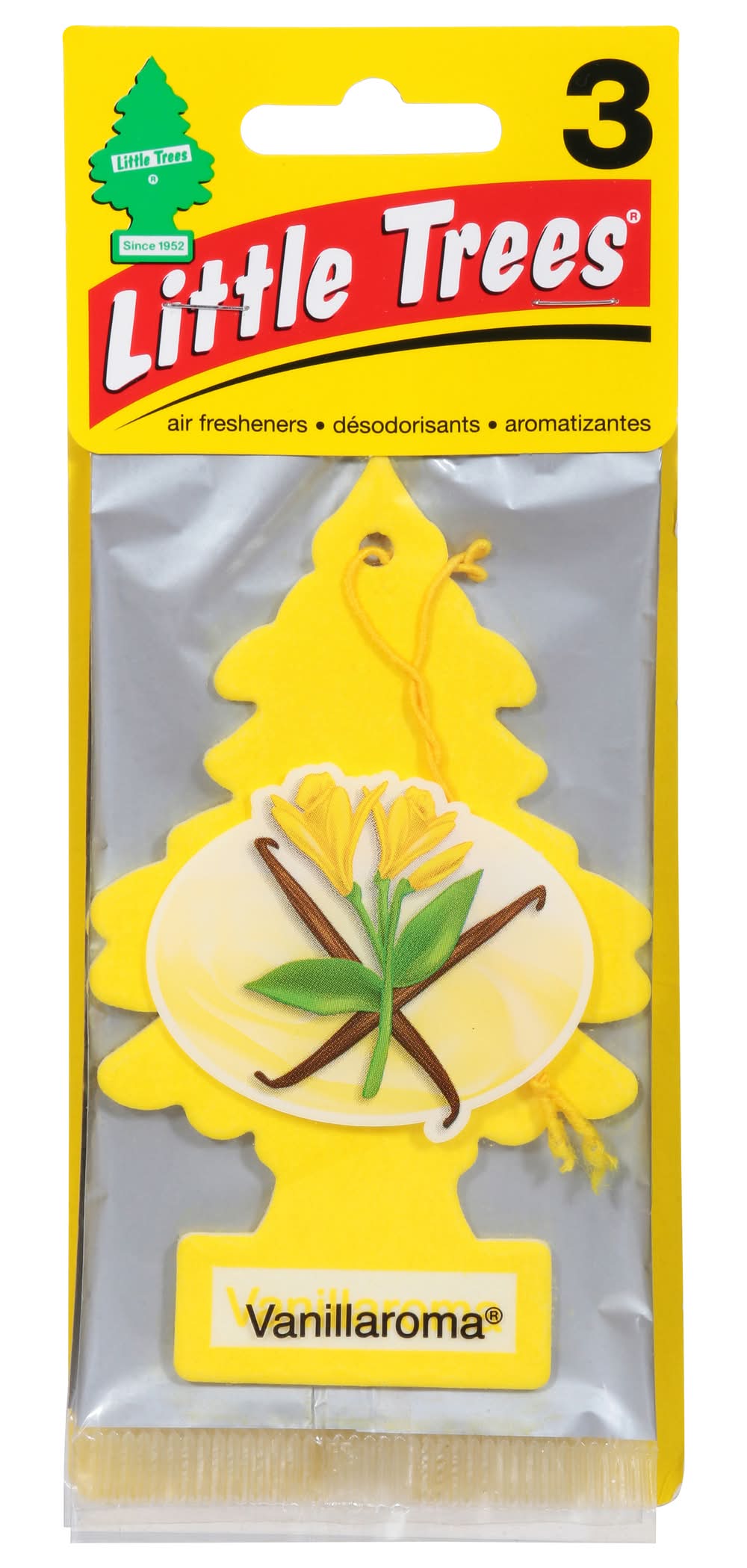 Little Trees Car Fresh Tree, Vanilla (1.6 oz, 3 ct)