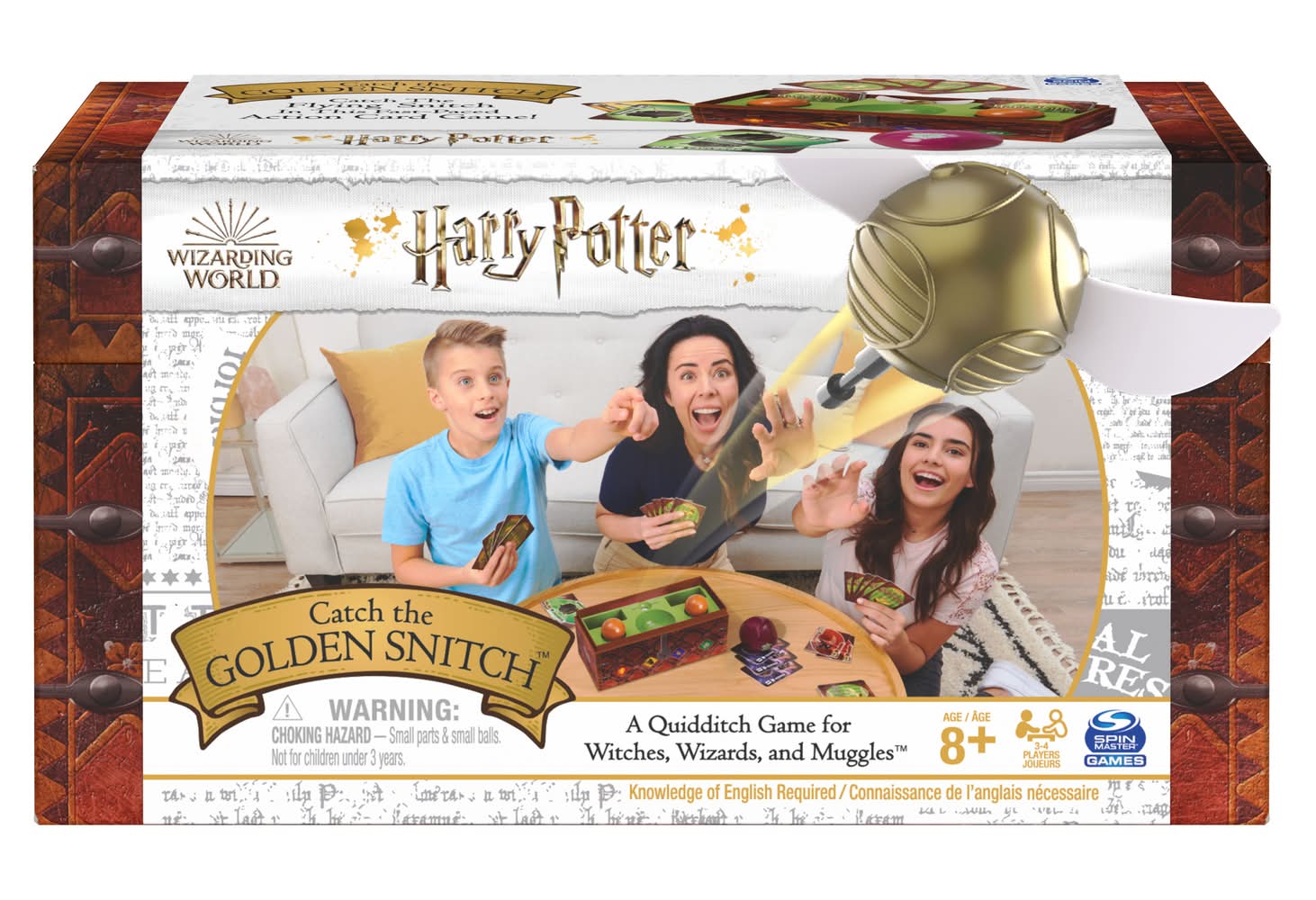 Spin Master Harry Potter Catch the Golden Snitch a Quidditch Board Game Ages 8 & Up