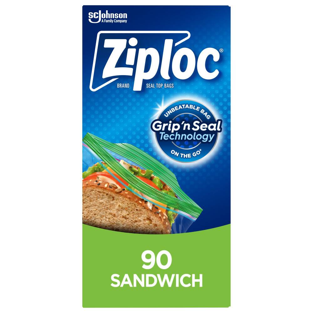 Ziploc Grip'n Seal Sandwich Bags (90 bags)
