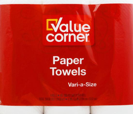 Value Corner Paper Towels Vari-A-Size (6 ct)