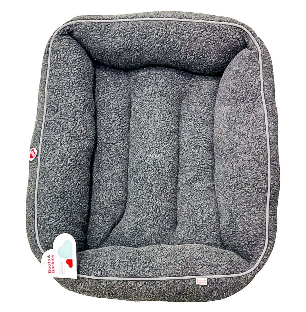 Boots & Barkley Modern Cuddler Rectangle Dog Bed, M