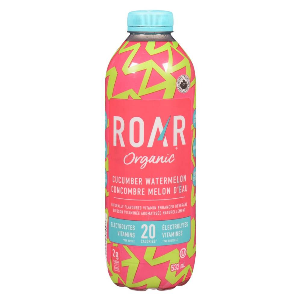 Roar Organic Cucumber Watermelon Electrolyte Beverage (532 ml)