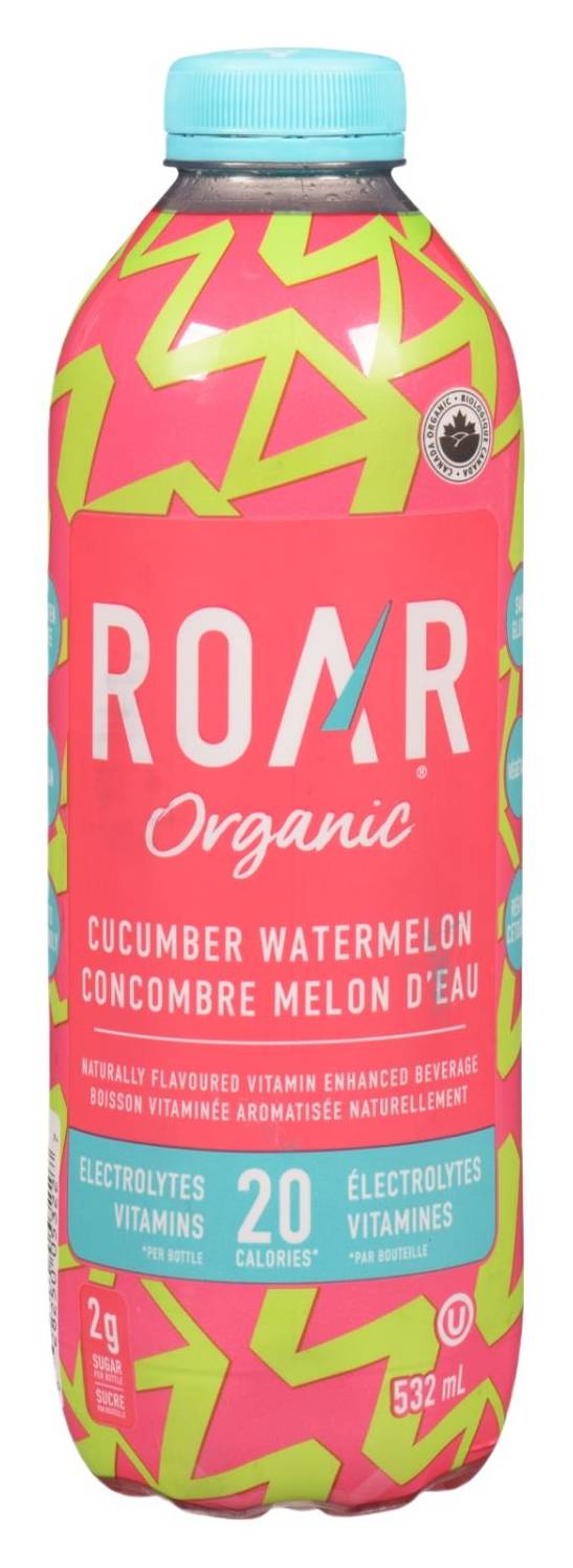 Roar Organic Cucumber Watermelon Electrolyte Beverage (532 ml)