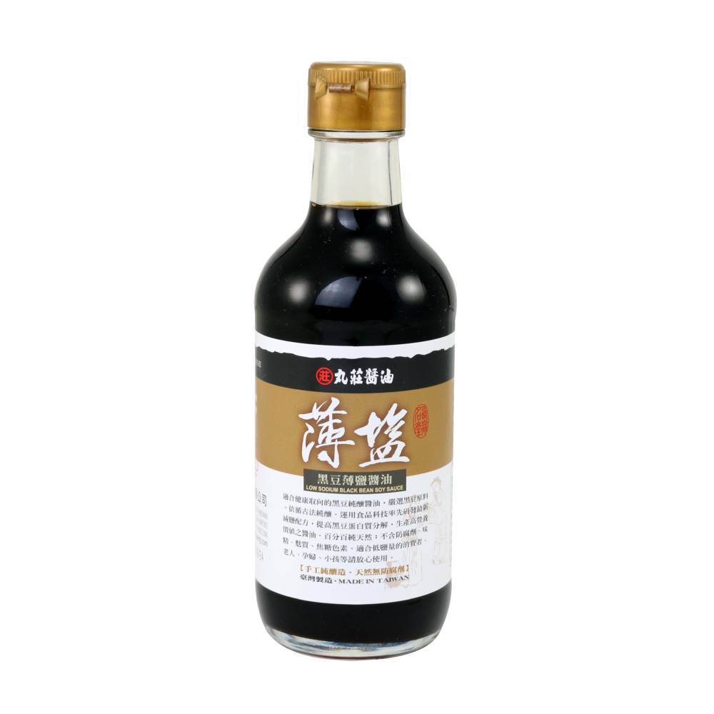 丸莊-台灣黑豆薄鹽醬油(300ml/瓶)