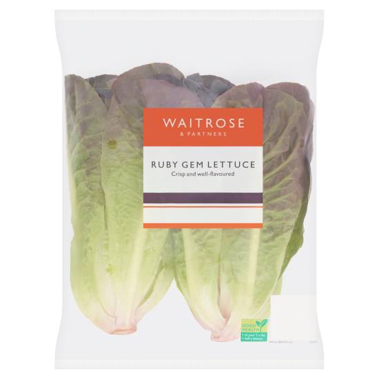 Waitrose British Ruby Gem Lettuce ( 2 ct )