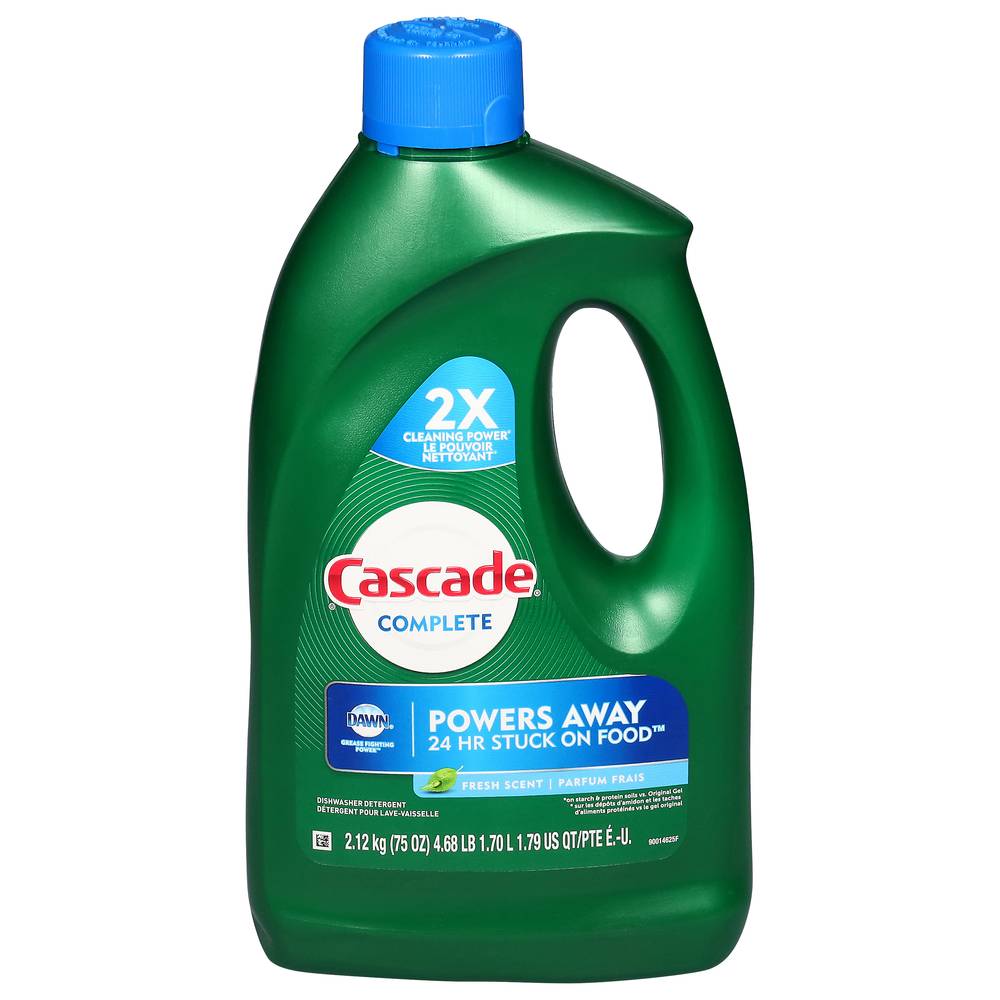 Cascade Complete Dishwasher Fresh Scent Detergent (75 fl oz)