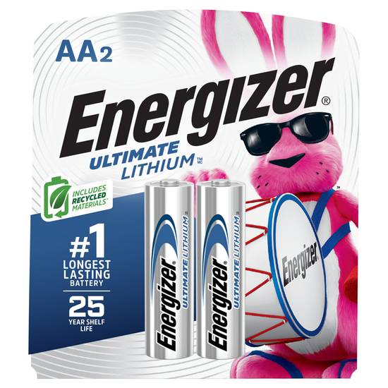 Energizer Ultimate Lithium Aa Batteries (2 batteries)