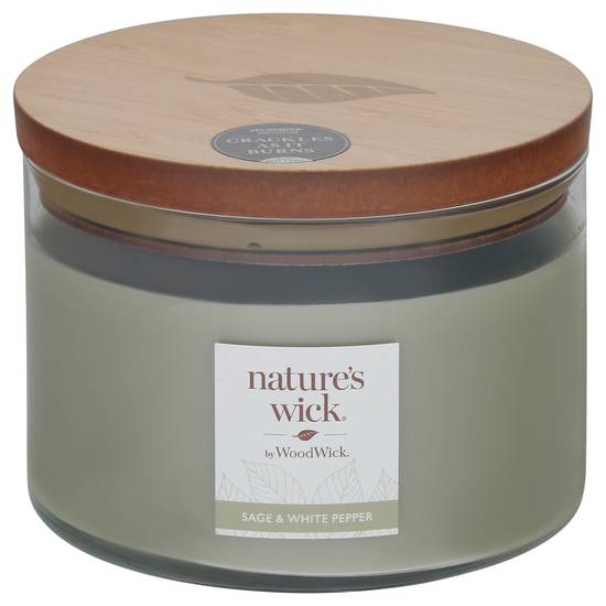 Nature's Wick Sage & White Pepper Candle
