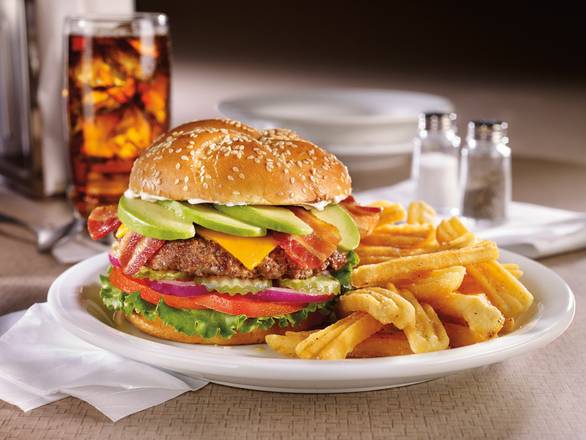 Bacon Avocado Cheeseburger (1250-1760 Cals)
