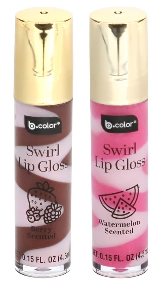 b.color Swirl Lip Gloss, Berry-Waterlemon (2 x 0.15 fl oz)
