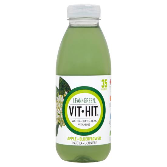 Vit Hit Lean & Green Apple + Elderflower + Maté Tea + L-Carnitine 500ml