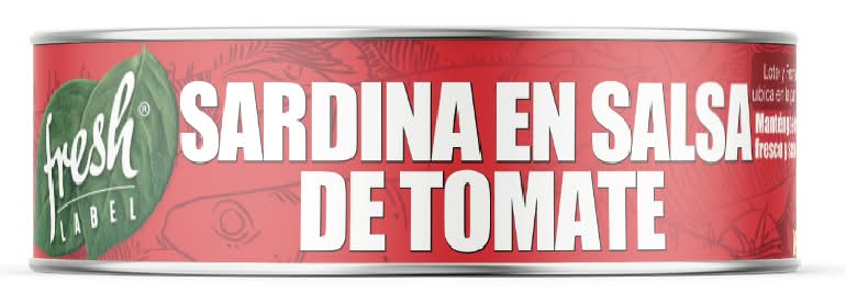 Fresh Label · Sardinas en salsa de tomate (425 g)