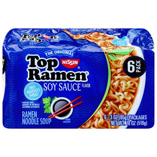 Nissin Soy Sauce Flavor Ramen Noodle Soup (6 ct)
