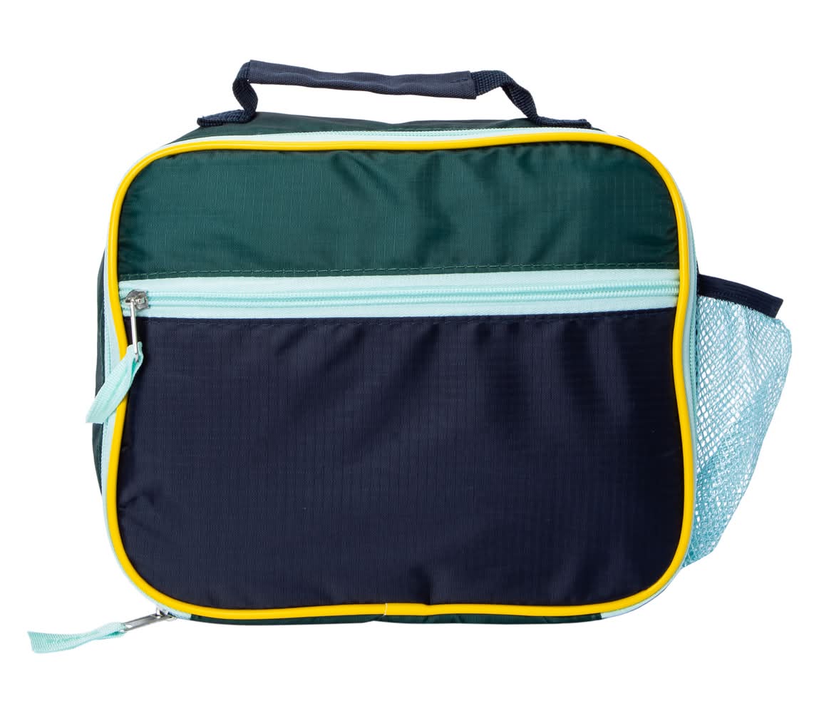 Trendy Soft Lunch Box 10in x 8in Navy Green