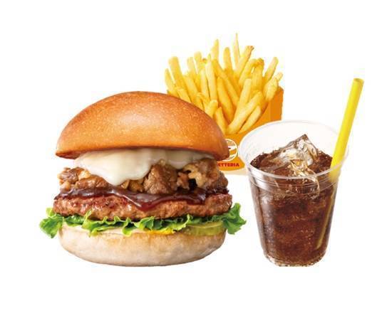 【セット】絶品 牛カルビチーズバーガーZEPPIN (Ultimate) Cheeseburger with Beef Kalbi Set
