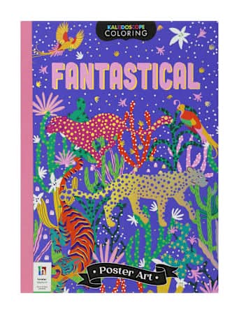 Kaleidoscope Coloring Pattern Scapes Poster Art Book Fantastical