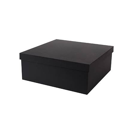 Caja de regalo pintada negro (1 pieza)