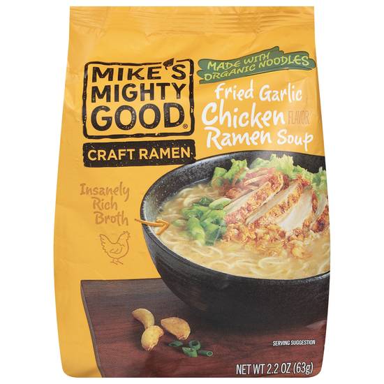 Mike's Mighty Good Fried Garlic Soup (chicken ramen)