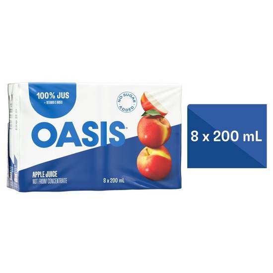 Oasis Classic Pure Apple Juice Not From Concentrate (8x200ml)