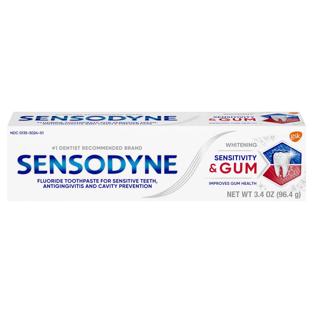 Sensodyne Sensitivity & Gum Toothpaste With Fluoride (3.4 oz)