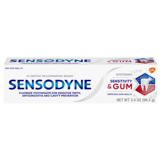 Sensodyne Sensitivity & Gum Toothpaste With Fluoride (3.4 oz)
