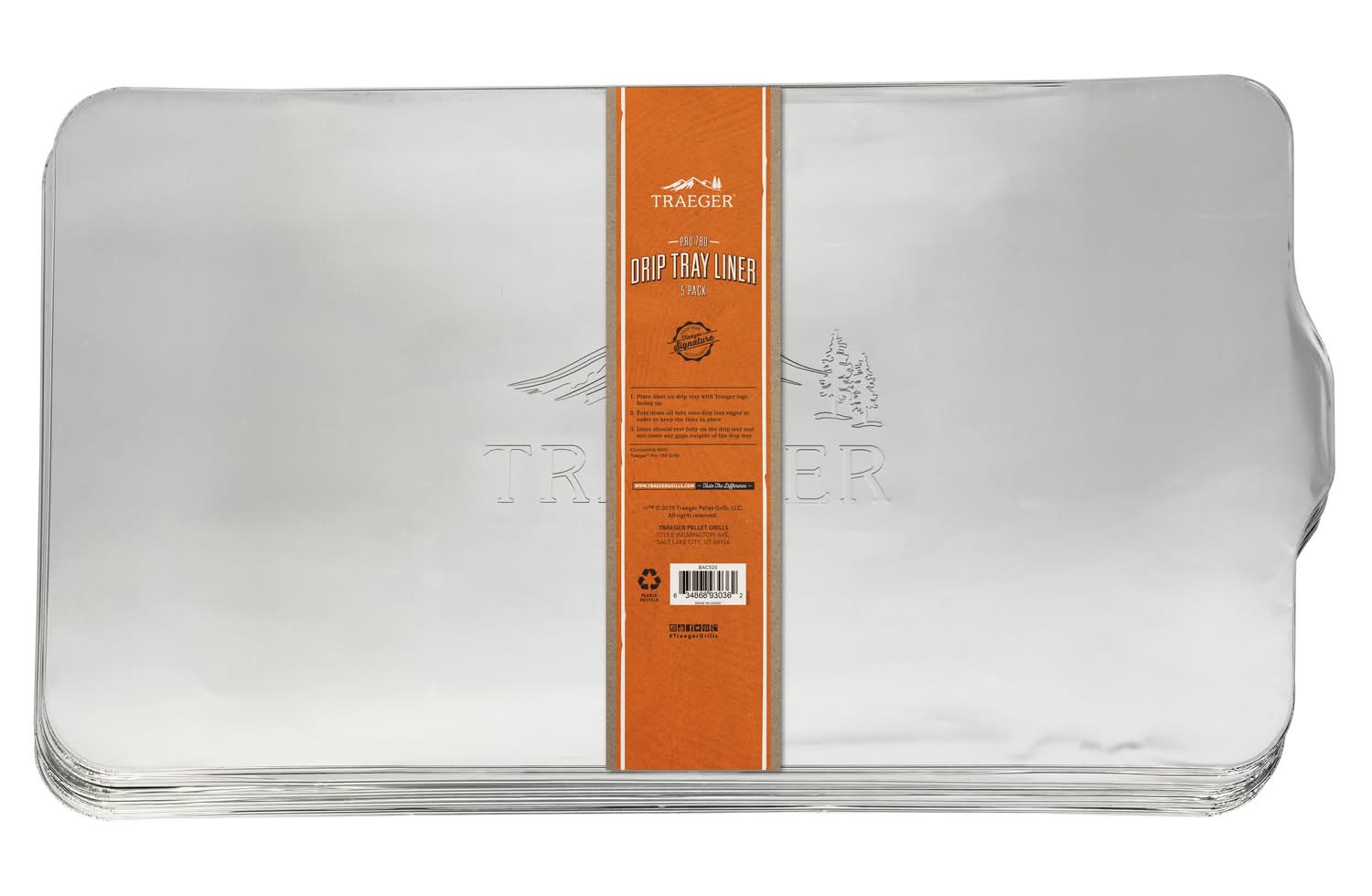 Traeger Aluminum Drip Tray Liner 29 In. L X 16 In. W For Traeger Pro 780