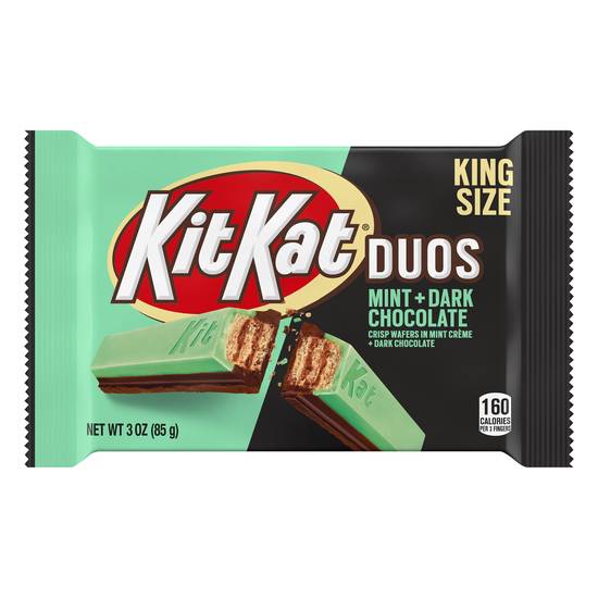 Kit Kat Duos Wafer Candy Bar (mint-dark chocolate)