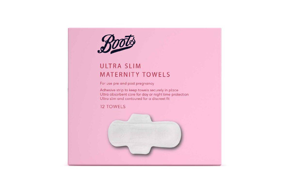 Boots Ultra Slim Maternity Towels 12s