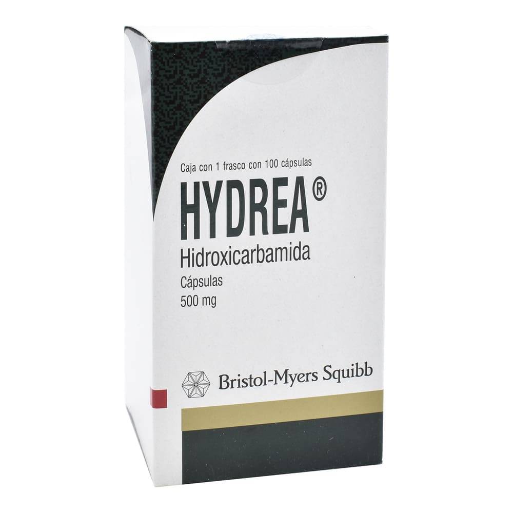 Bristol-myers squibb hydrea hidroxicarbamida cápsulas 500 mg (100 piezas)