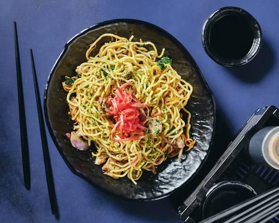 Yakisoba 🥡🐷 - Nouilles artisanales sautées au chashus de porc mariné 48h