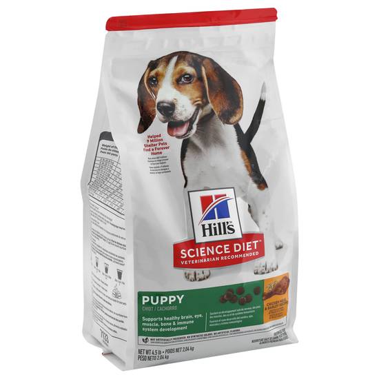 Science Diet Hill's Premium Chicken Meal & Barley Recipe Puppy Dog Food