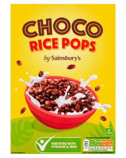 Sainsbury's Choco Rice Pops (375g)