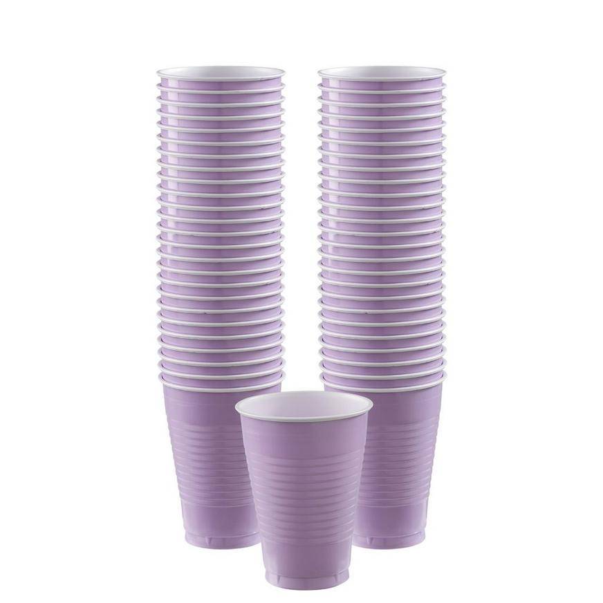 Party City Plastic Cups (lavender)