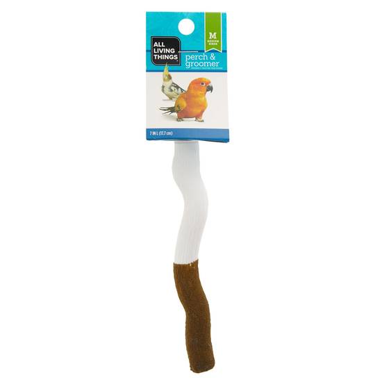 All Living Things® Bird Perch & Groomer (Color: Assorted, Size: 7 In)