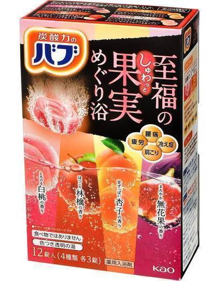 バブ至福の果実めぐり浴１２錠:4901301394873