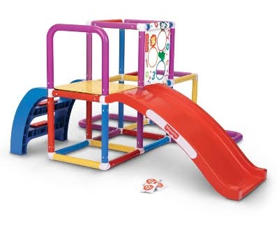 Fisher-Price Climbing Jungle Gym Play Set With Toss Game For Age 2-6, Multicolor