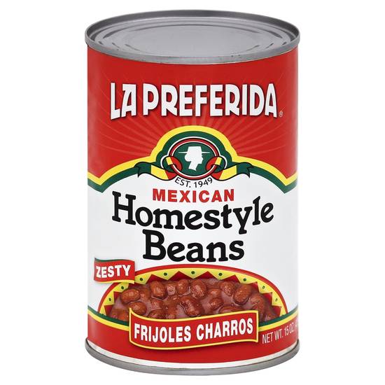 La Preferida Zesty Mexican Homestyle Beans Frijoles Charros (15 oz)