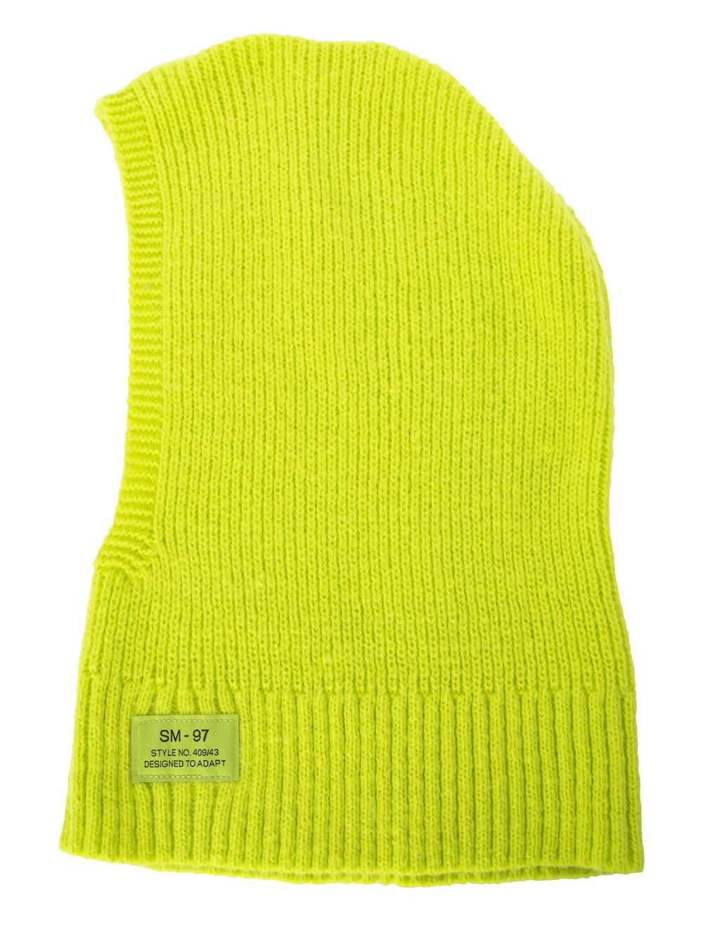 Balaclava Mask With Patch Lime Green