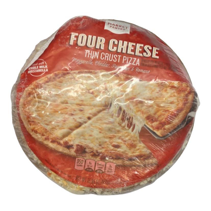 Market Pantry Thin Crust Four Cheese Frozen Pizza (15.55 oz)