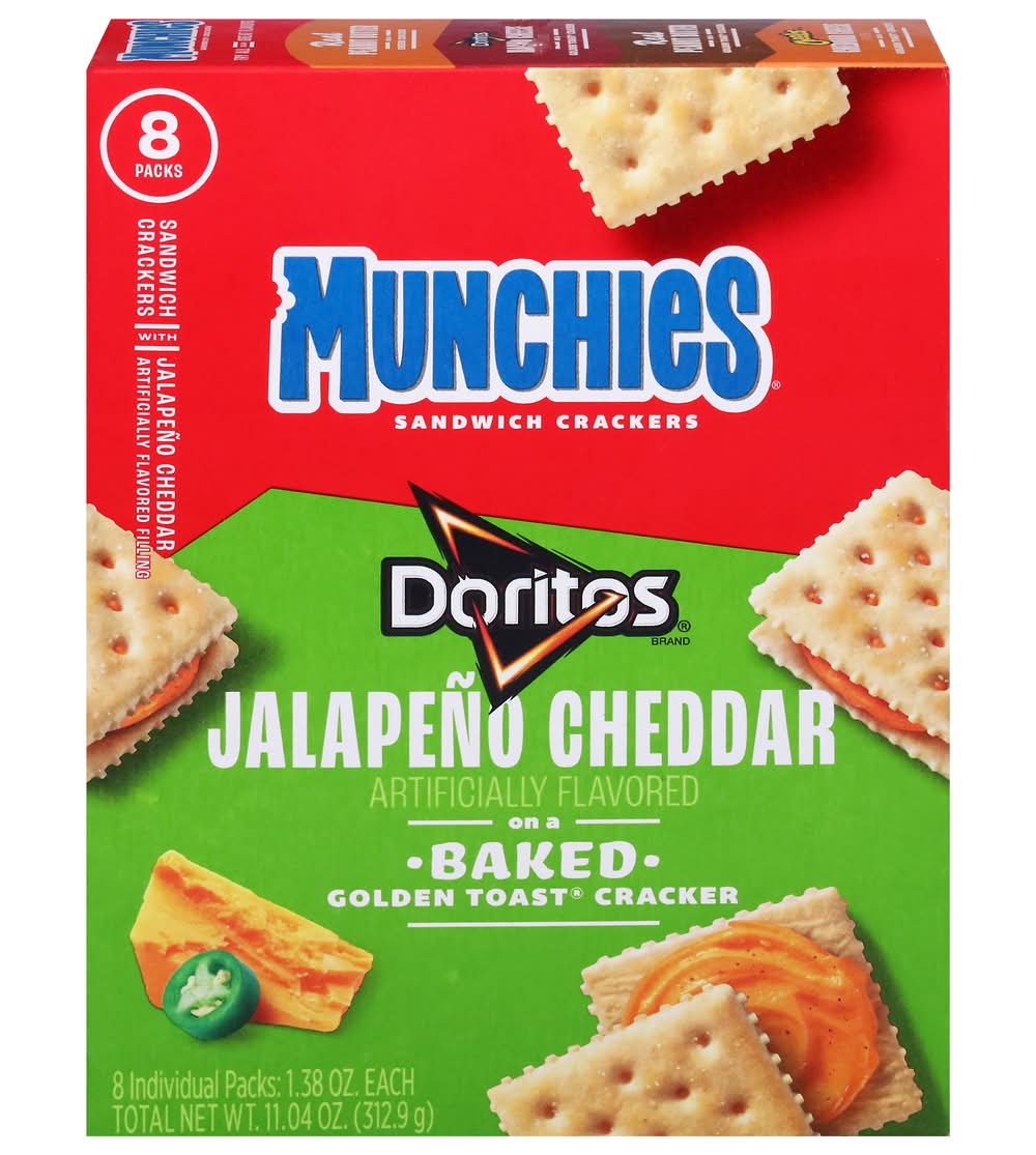 Munchies Sandwich Crackers, Jalapeno Cheddar (1.38 oz, 8 ct)