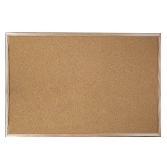 B2C Mdf Framed Bulletin Cork Board, Brown